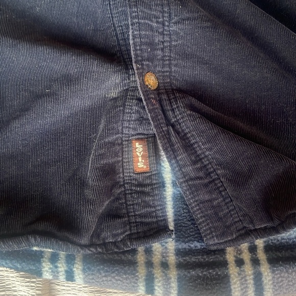 Levi's navy blue jacket with Plaid Interior XL - Picture 5 of 9
